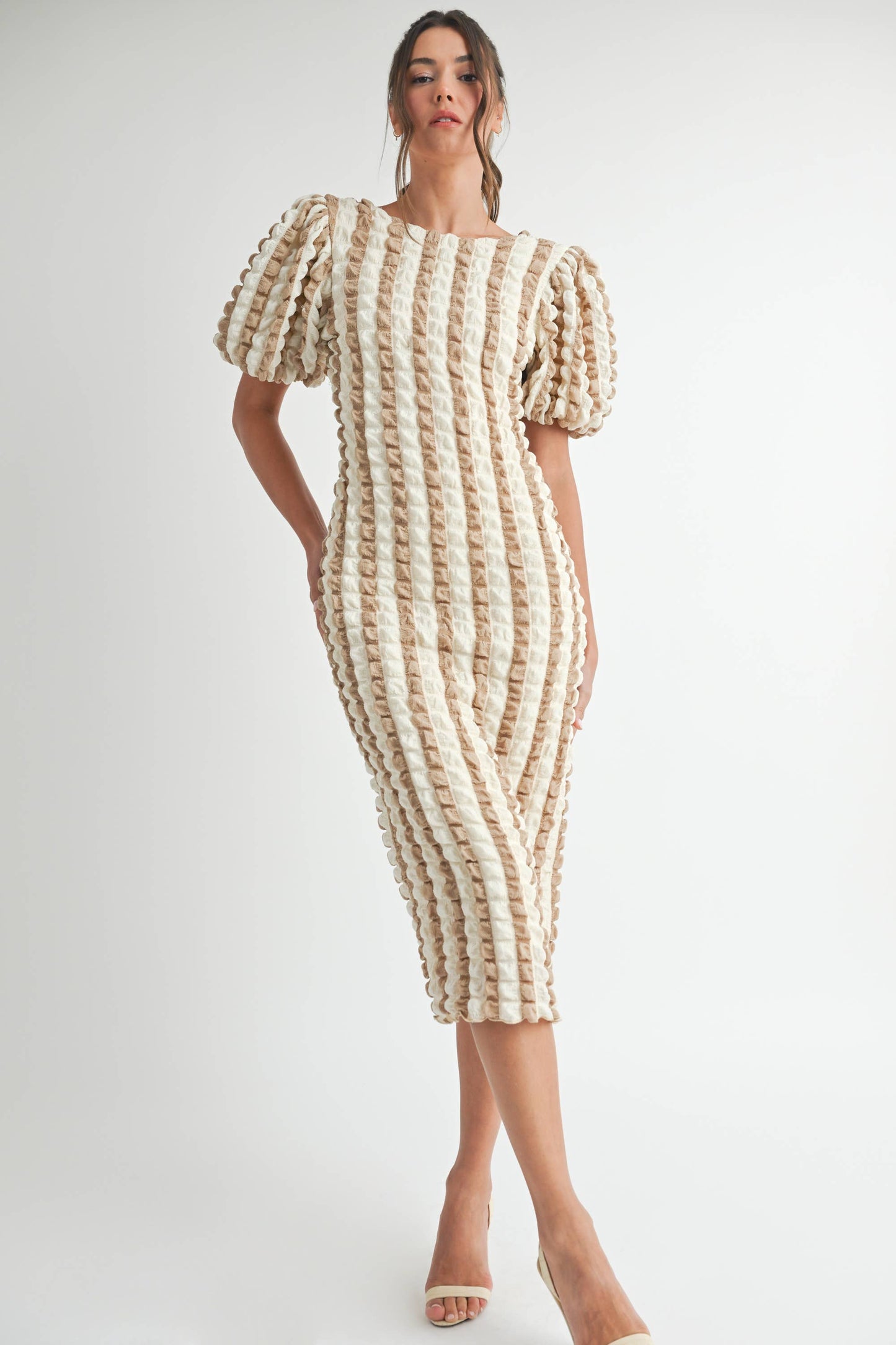 Mocha Brown contemporary dress