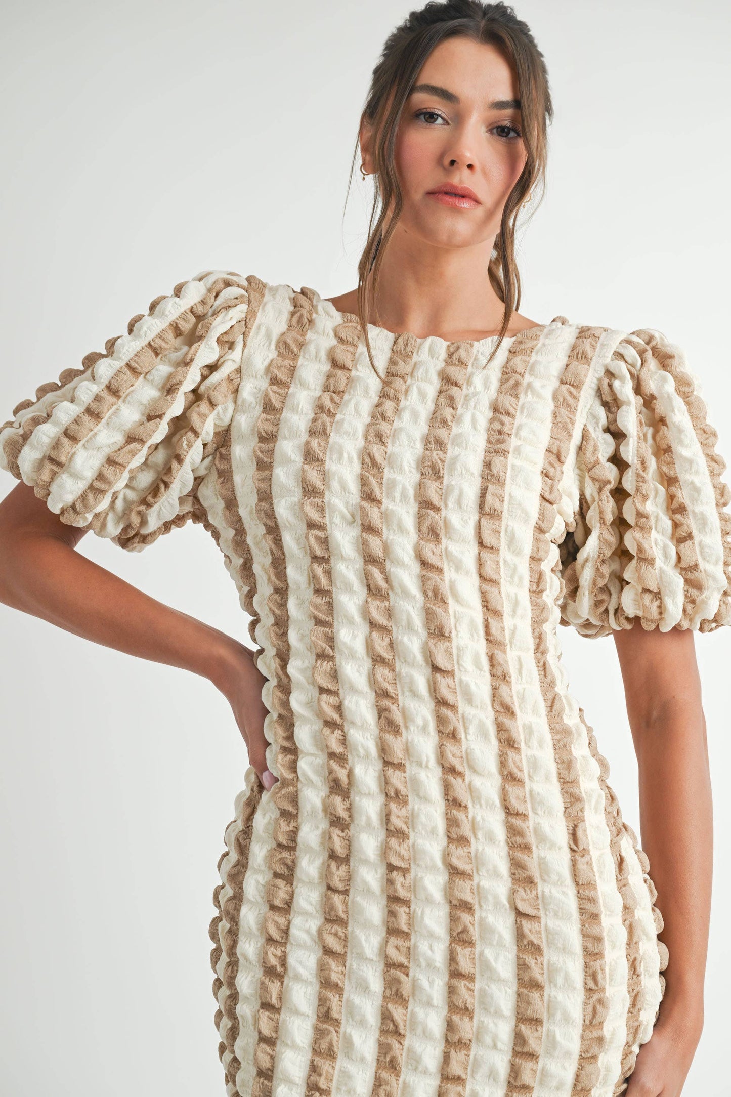 Mocha Brown contemporary dress